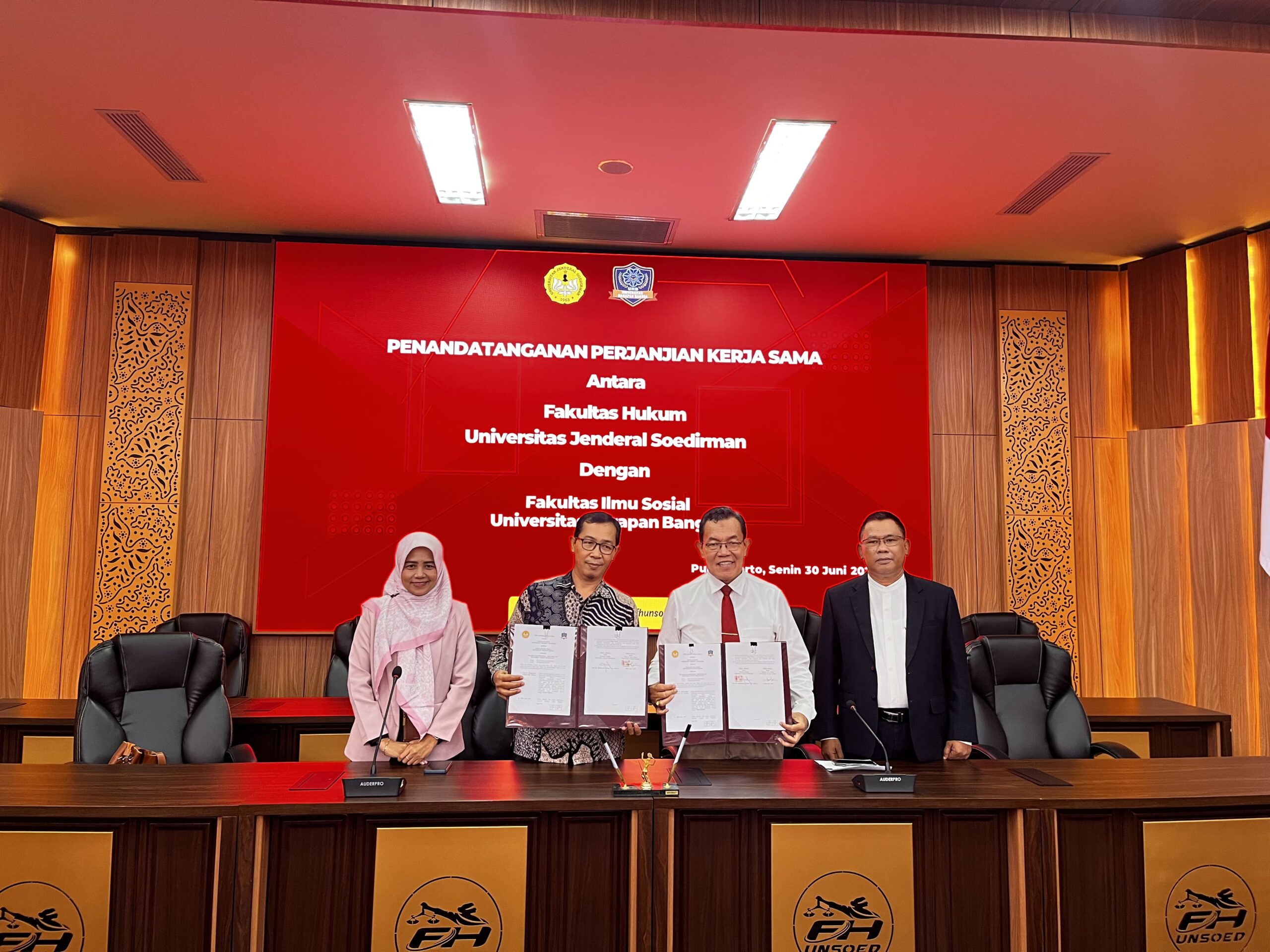 Universitas Harapan Bangsa dan Unsoed Jalin Kerjasama Pengembangan Tridarma Perguruan Tinggi