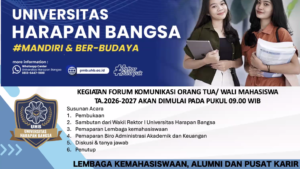 Dampingi Langkah Mahasiswa Baru, UHB Perkuat Sinergi dengan Orang Tua